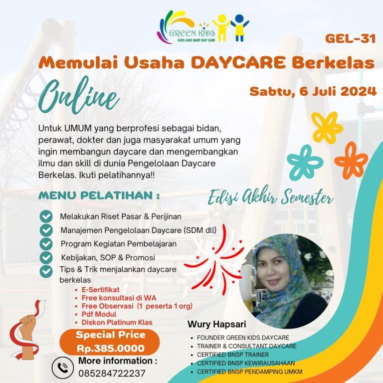 jadwal pelatihan daycare untuk umkm