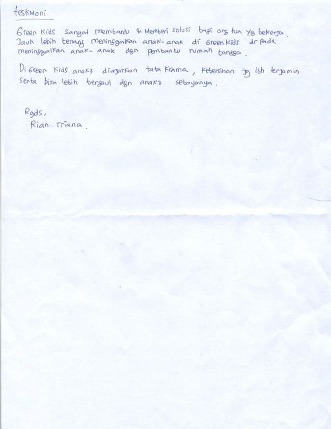 testimoni orang tua anak kembar
