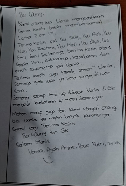 penitipan anak di bekasi testimoni