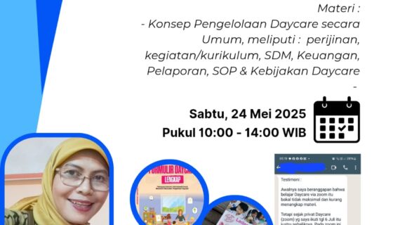 Pelatihan Online Daycare Gelombang 40